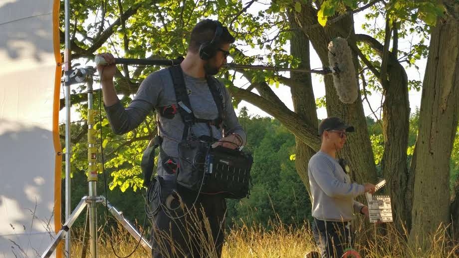 Out in the bush capturing a scene for 'Most of the time we are just waiting' (2021)